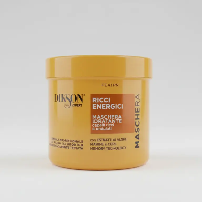 Dikson Maschera Idratante 500ml | Trattamento Intensivo per Capelli Ricci e Ondulati | Azione Anti-Crespo, Definizione Riccio e Districante Professionale