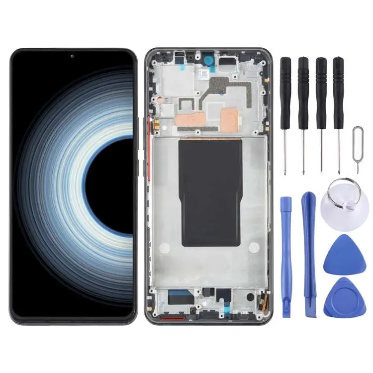 Display AMOLED originale con touch e telaio per Xiaomi 12T e Redmi K50 Ultra