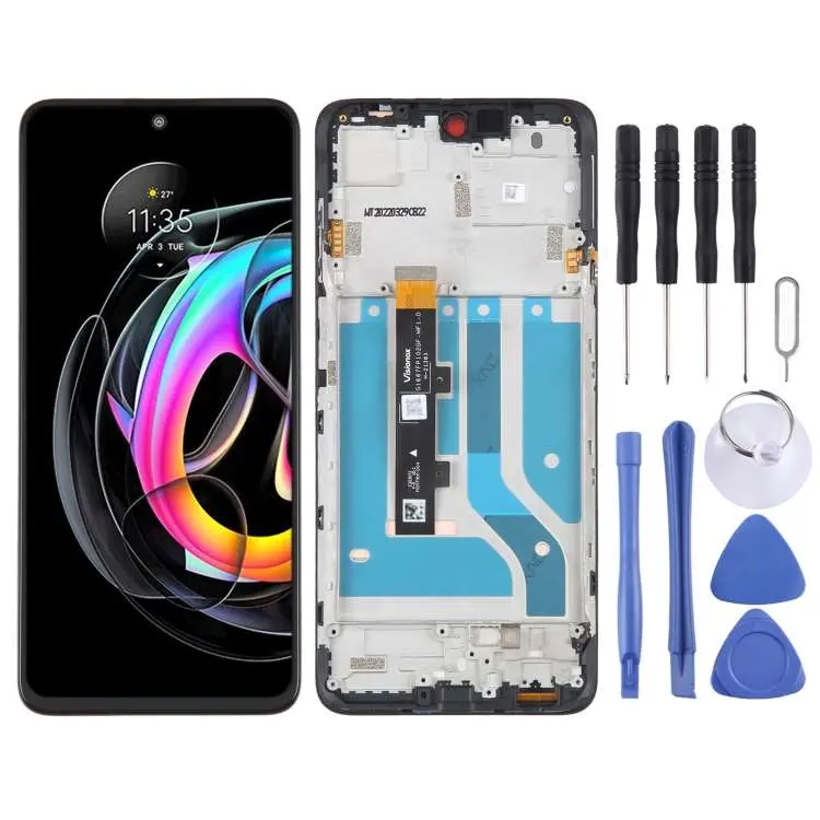 Display di ricambio con cornice per Motorola Edge 20 Fusion e Edge 20 Lite