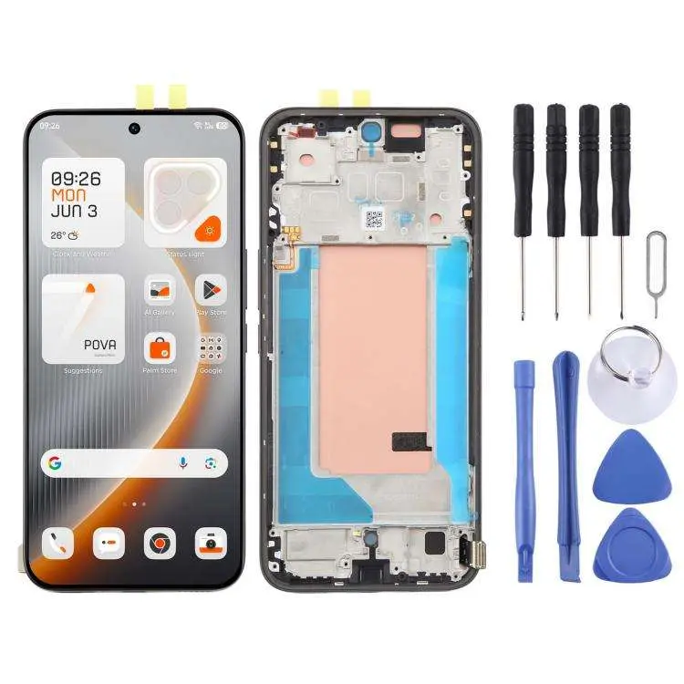 Display LCD con touchscreen e cornice per Tecno Pova 7 Pro 5G