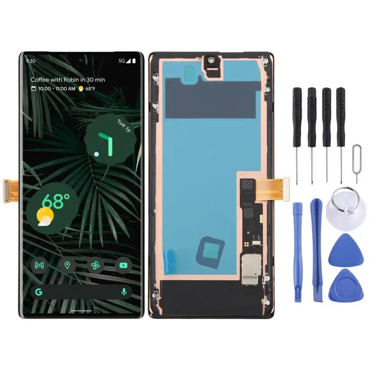 Display OLED con digitalizzatore e cornice per Google Pixel 6 Pro, 120 Hz
