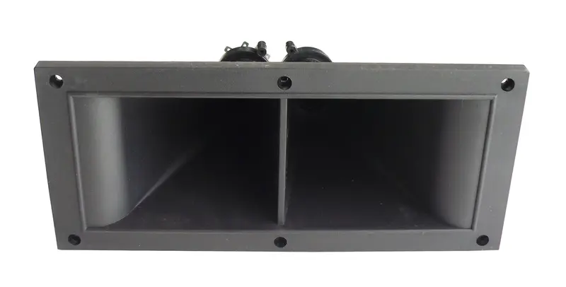 Doppio Tweeter piezo a tromba 500W nero