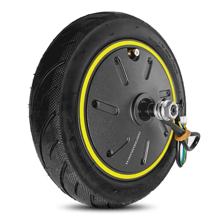 Electric Scooter Fount Hub Motor Assembly with Tire for Ninebot MAX G30 / G30D , Length