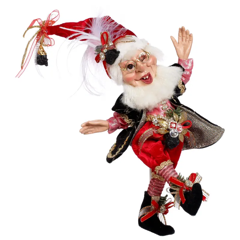 Elfo Natalizio Coal Stocking con Calza del Carbone Edizione Limitata – Goodwill by Mark Roberts, 25,5cm