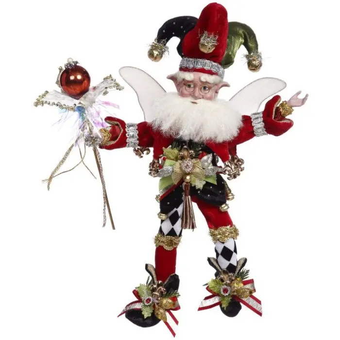 Elfo Natalizio Harlequin Jester Fairy Edizione Limitata – Goodwill by Mark Roberts, 50cm
