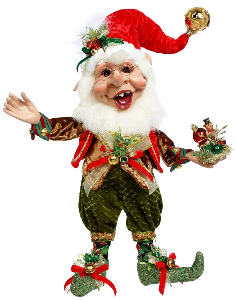 Elfo Natalizio Merry Christmas Medium Rosso e Verde Edizione Limitata – Goodwill by Mark Roberts, 45cm