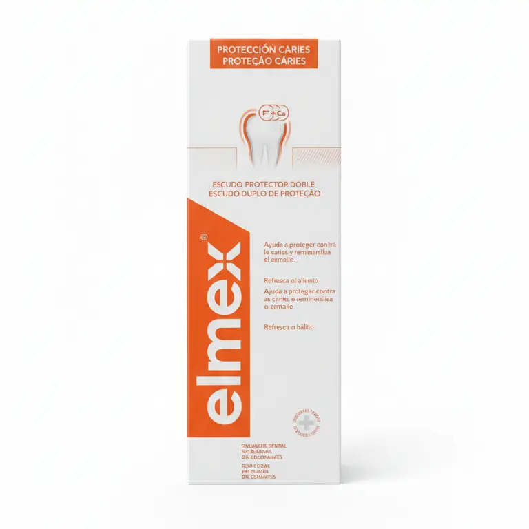 elmex Collutorio Protezione Carie | 400 ml | Con Fluoruro Amminico Olaflur Remineralizzante | Senza Alcol e Coloranti | Ideale per Apparecchi Ortodontici