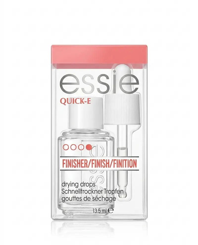 Essie Quick-E Drops Gocce Asciugatura Rapida Smalto Professionali – Trattamento Manicure Istantaneo Anti-Graffio e Anti-Sbeccatura con Applicatore a Pipetta