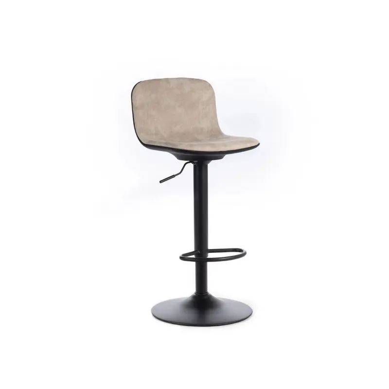 Evan, Set di 2 Sgabelli in microfibra (39cm X 45cm H. 86/102cm)