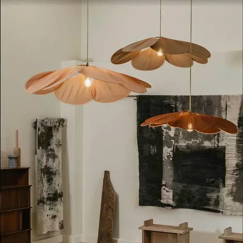 Fabric Flower Lamp