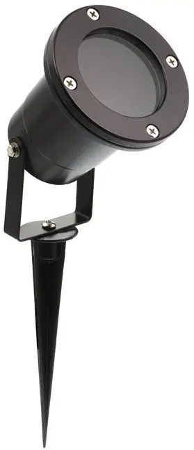 Faretto da giardino GU10 IP65 nero 90x310mm Vito