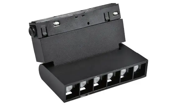 Faretto LED magnetico orientabile 6W 4000K per illuminazione da binario