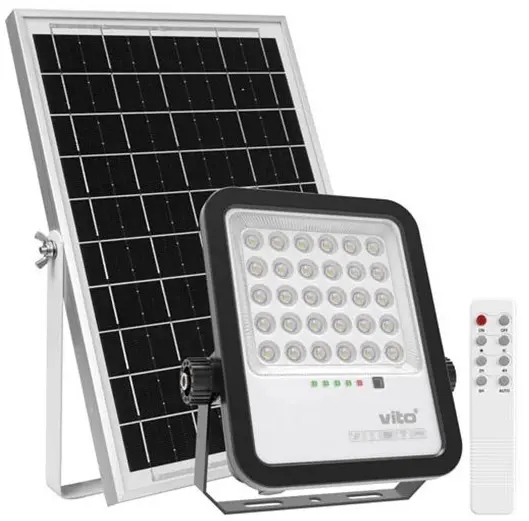 Faretto solare LED 150W luce fredda 6000K IP65 Vito