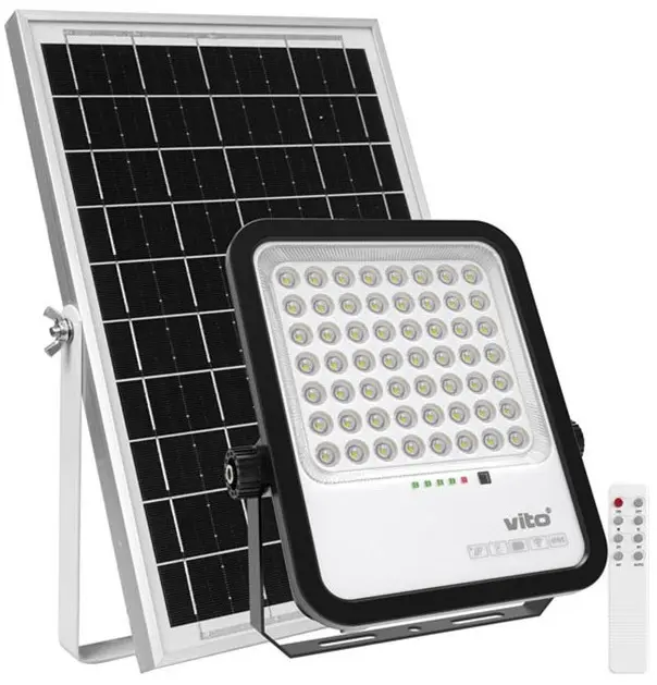 Faretto solare LED 250W 2750Lm 6000K luce fredda IP65