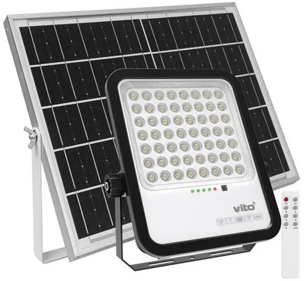 Faretto solare LED 300W 3300Lm 6000K luce fredda IP65