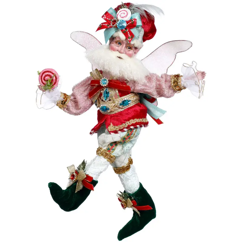 Fata Natalizia Candy Shop Santa Fairy Rossa e Rosa Edizione Limitata – Goodwill by Mark Roberts, 25,5cm