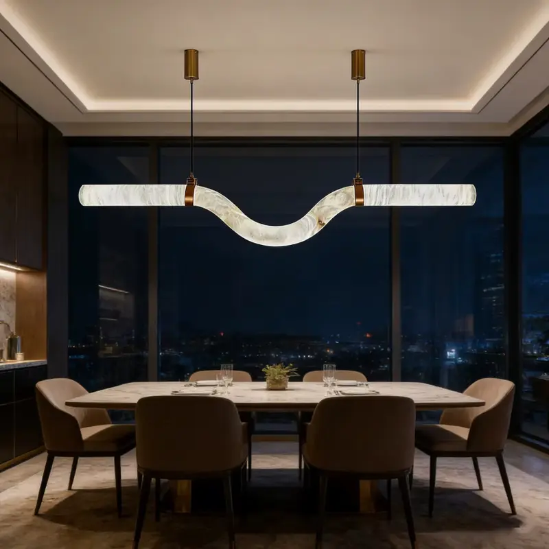 Faux Marble Pendant Lights