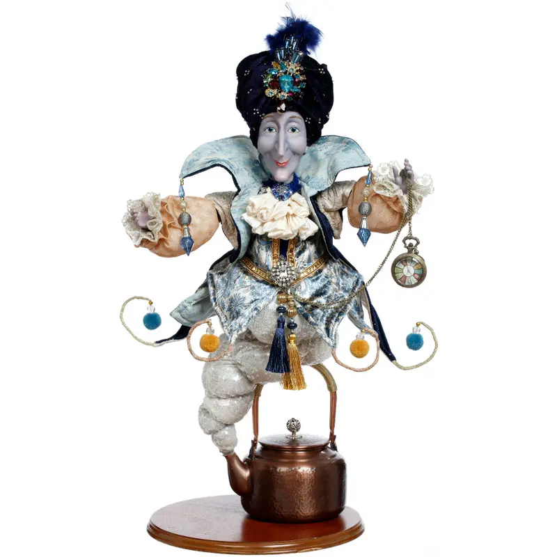 Figura Natalizia Blue Jin Blu e Crema Edizione Limitata – Goodwill by Mark Roberts, 65cm