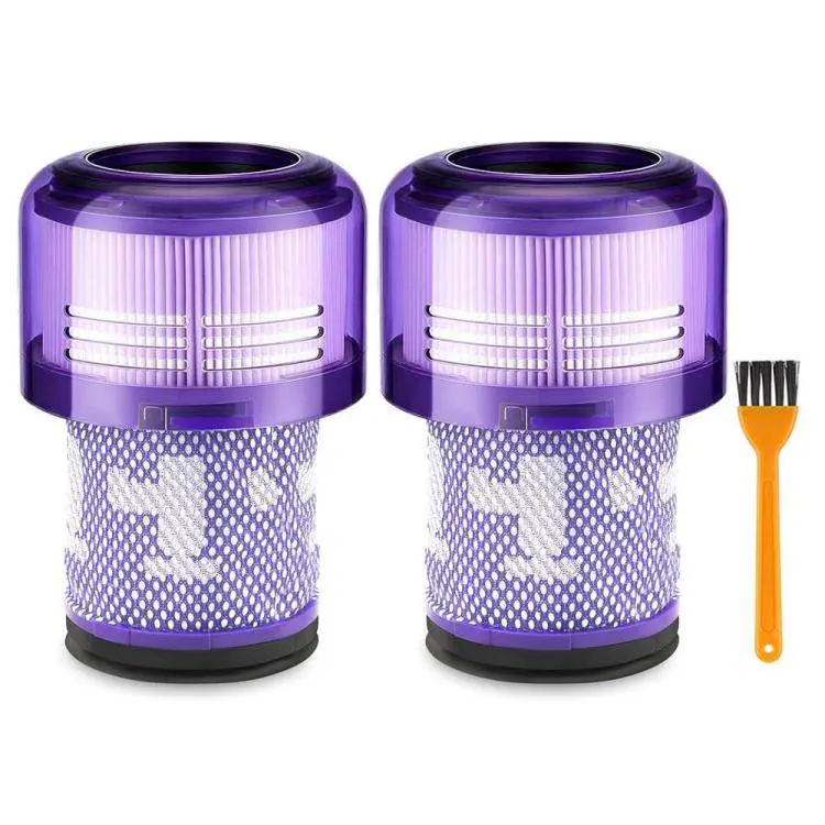 Filtro di ricambio per aspirapolvere JUNSUNMAY con spazzola per la pulizia per Dyson V12 Origin / V12 Detect Slim / Slim+, 2pcs, 1pcs