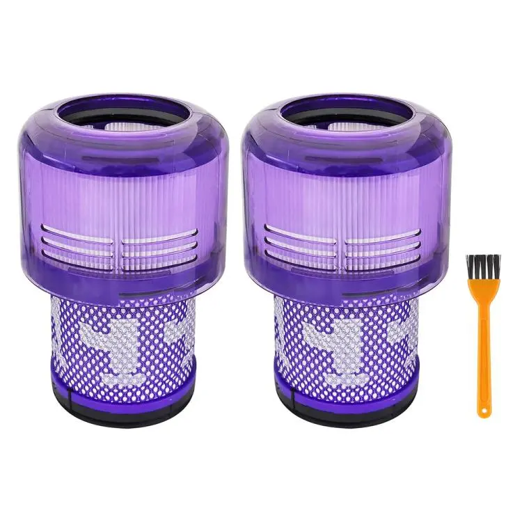 Filtro per aspirapolvere JUNSUNMAY con spazzola per la pulizia per Dyson V11 Origin / V11 Torque Drive / V11 Animal / V11 Complete / V11 Extra, 2pcs, 1pcs
