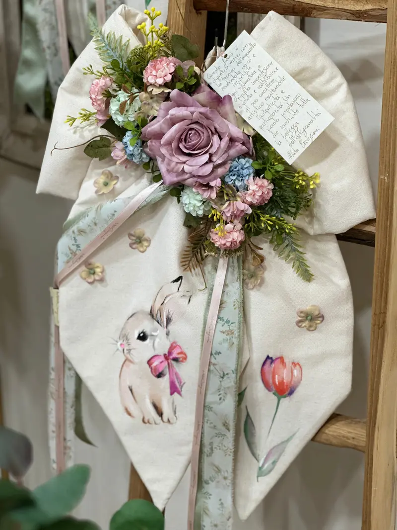 Fiocco Acquerello Disegnato a Mano, Collezione Primavera – Mata Creazioni