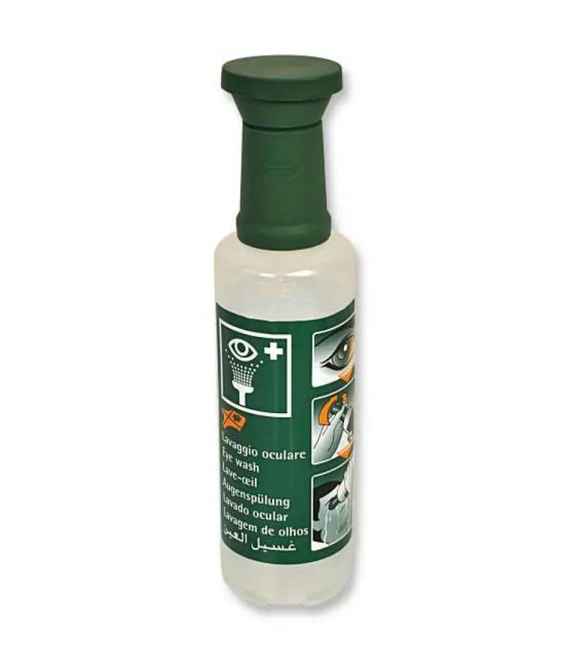 Flacone lavaggio oculare 500 ml con tappo lavaocchi