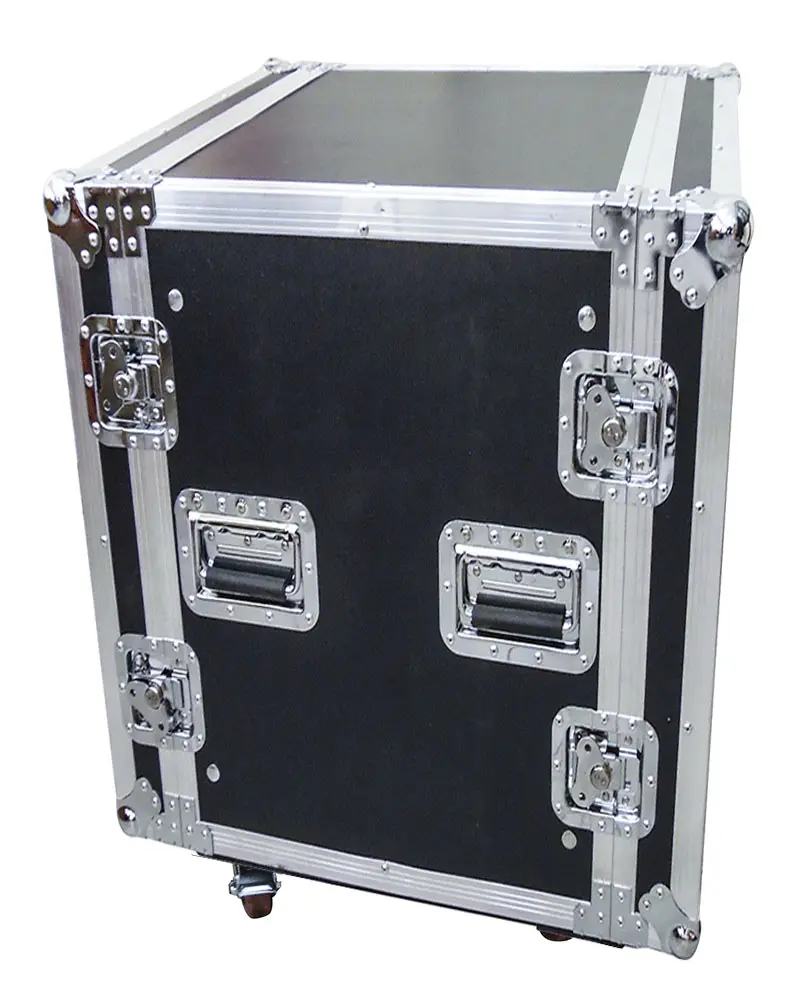 Flight case 16U rack 19" con ruote e doppio coperchio