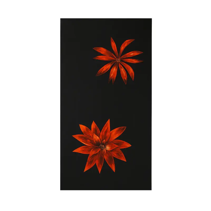 Flowers, Pannello decorativo (60cm X 120cm H. 4cm)