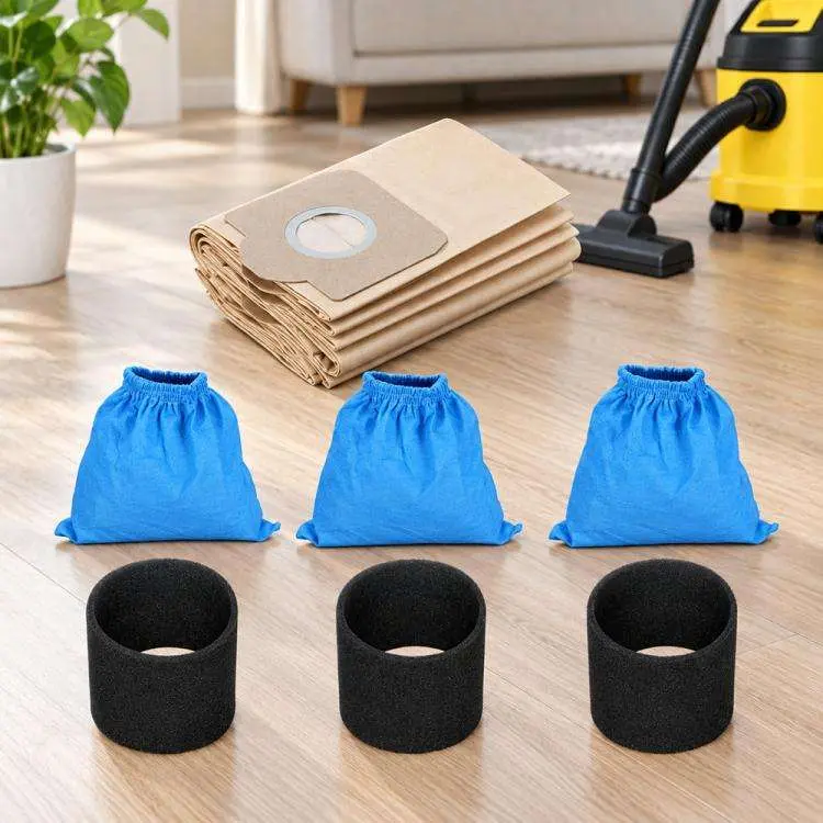 For Karcher WD1/WD2/WD3 Vacuum Cleaner Filter Paper Bag Motor Protective Cover Accessories