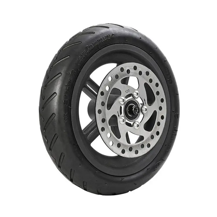 For Xiaomi M365 Pro Pneumatic Drive Wheel Rear Hub With 120mm Brake Disc, With 120mm Brake Disc