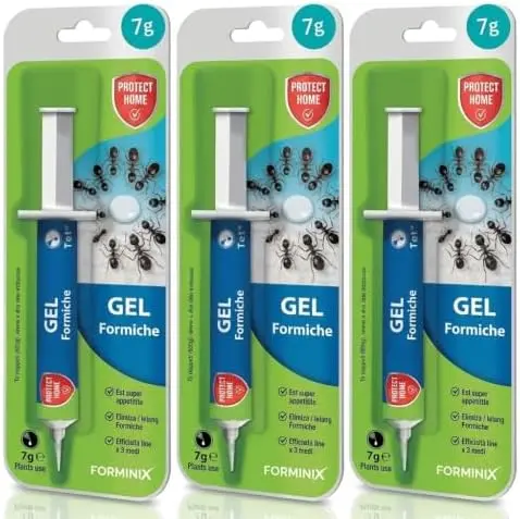 Forminix Gel Max Esca Formiche – 3 Siringhe da 7 g – Gel Pronto Uso Imidacloprid, Elimina il Formicaio in 2 Settimane