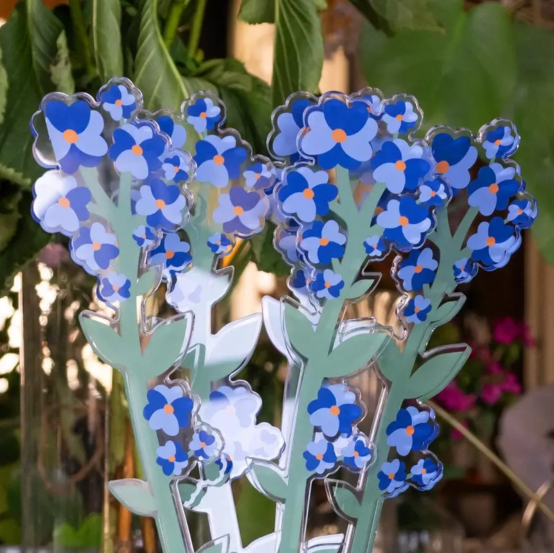 Funny Flower Non ti scordar di me in plexiglass