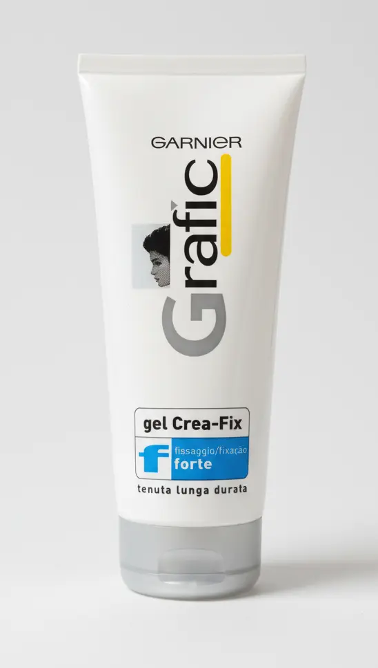 GARNIER Grafic Gel Crea-Fix 200ml | Fissaggio Forte & Tenuta Naturale | Styling Professionale Senza Residui