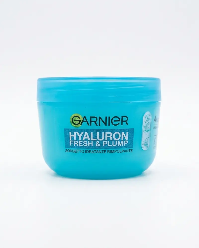 GARNIER Hyaluron Fresh and Plump Crema Sorbetto Idratante Rimpolpante Niacinamide e Acido Ialuronico 85 ml – Ricarica Idrica Profonda e Uniformante Anti-Appesantimento