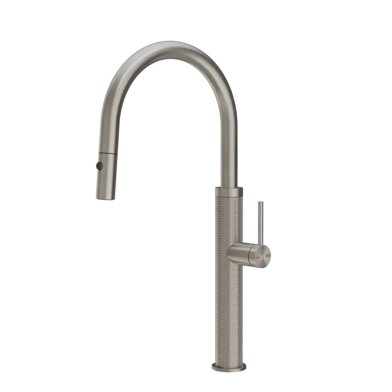 Gessi 316 Cesello rubinetto cucina con canna girevole e doccetta estraibile doppio getto 60026