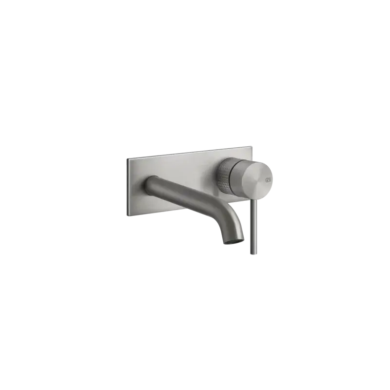 Gessi 316 Cesello rubinetto lavabo a parete bocca lunghezza personalizzabile 54484 + 54198
