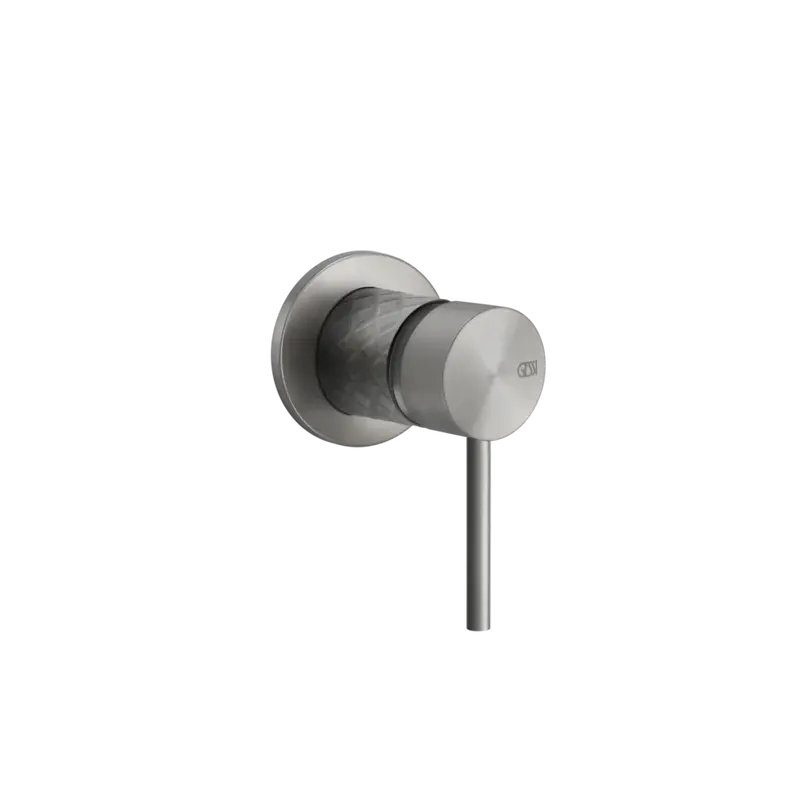 Gessi 316 Intreccio rubinetto lavabo a parete 54119 + 54055