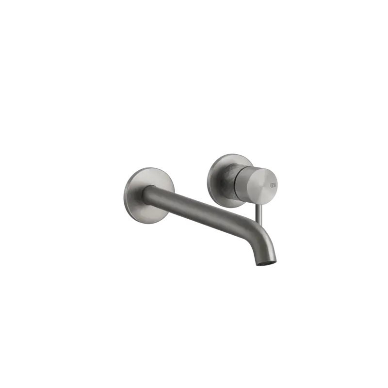 Gessi 316 Intreccio rubinetto lavabo a parete lunghezza bocca personalizzabile 54189 + 54198
