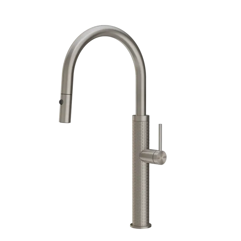 Gessi 316 Meccanica rubinetto cucina con canna girevole e doccetta estraibile doppio getto 60024