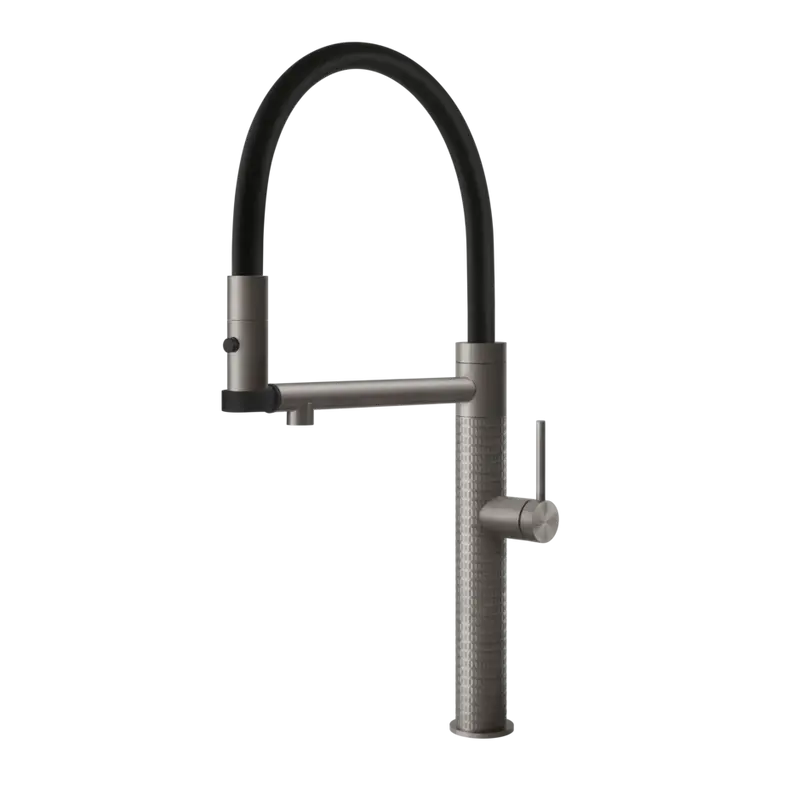 Gessi 316 Meccanica rubinetto cucina semi professionale con canna girevole e doppio getto 60212