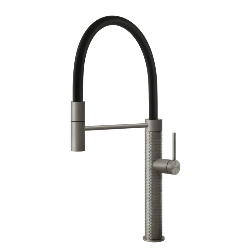 Gessi 316 Meccanica rubinetto cucina semi professionale con doccetta estraibile mono getto 60012