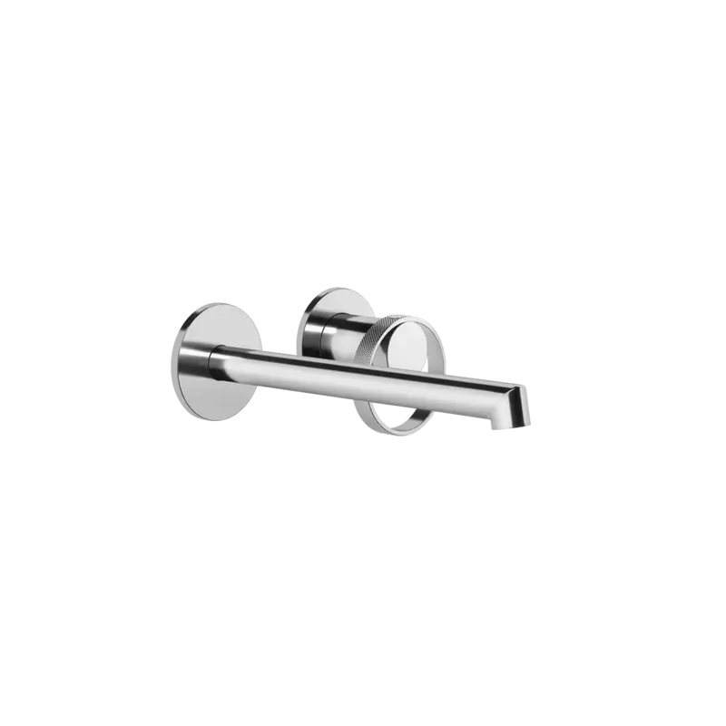 Gessi Anello rubinetto lavabo a parete bocca lunga 63383 + 63397