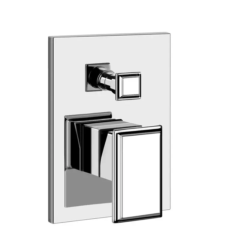 Gessi Eleganza rubinetto doccia con deviatore 2 vie cromo 46079 + 44673