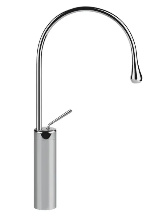 Gessi Goccia rubinetto lavabo alto canna media girevole 33609