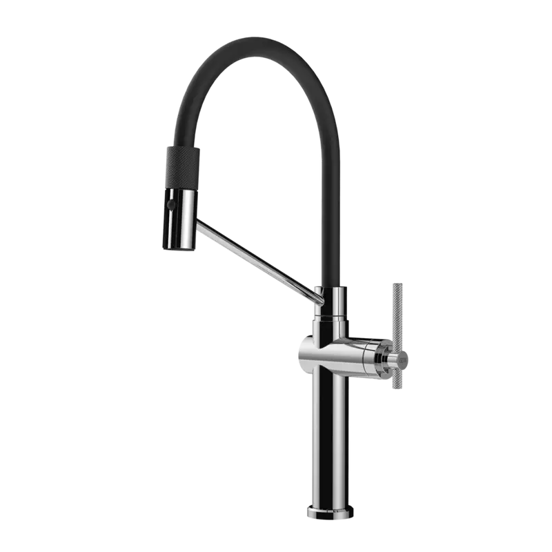 Gessi Habito rubinetto cucina semi professionale con doccetta estraibile doppio getto 60664