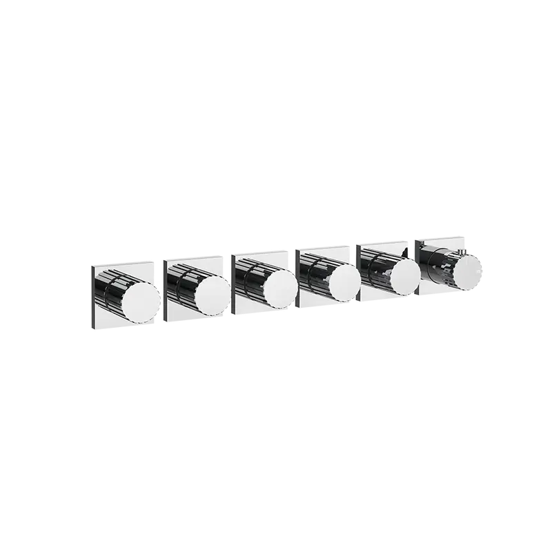 Gessi Incastri miscelatore doccia termostatico 5 rubinetti di arresto 75340 + 09263