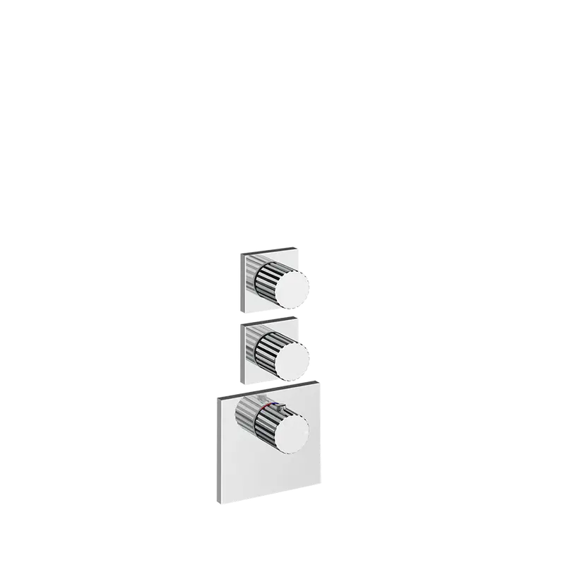 Gessi Incastri miscelatore doccia termostatico alta portata 2 rubinetti di arresto 75304 + 43103