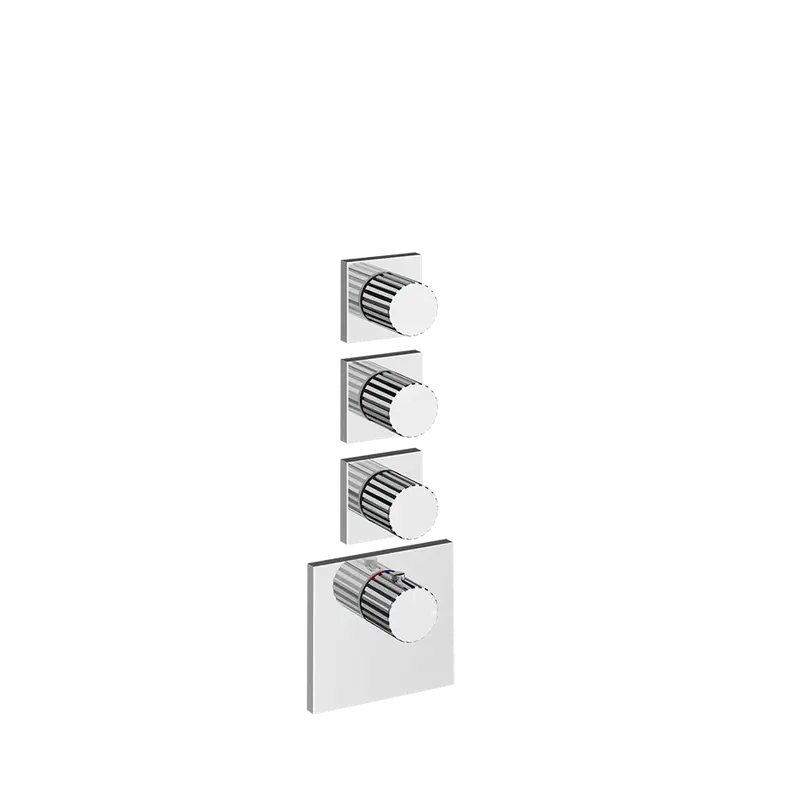 Gessi Incastri miscelatore doccia termostatico alta portata 3 rubinetti di arresto 75306 + 43105