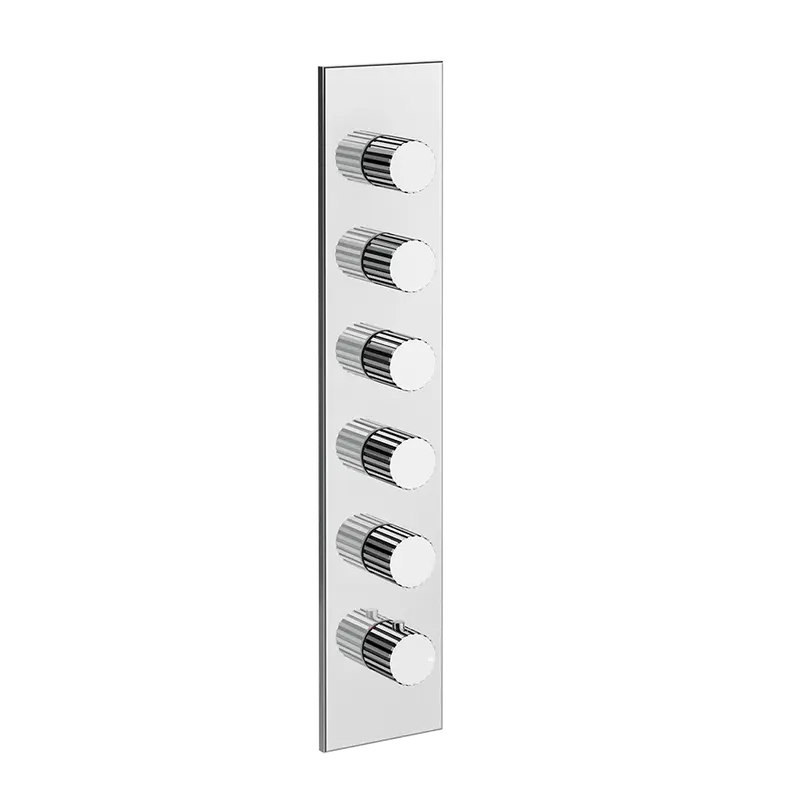 Gessi Incastri miscelatore doccia termostatico alta portata 5 rubinetti di arresto 75320 + 43109