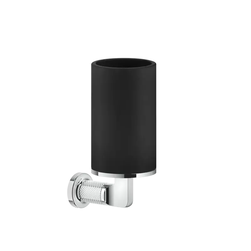 Gessi Inciso porta spazzolini nero in Pietra sinterizzata 58508
